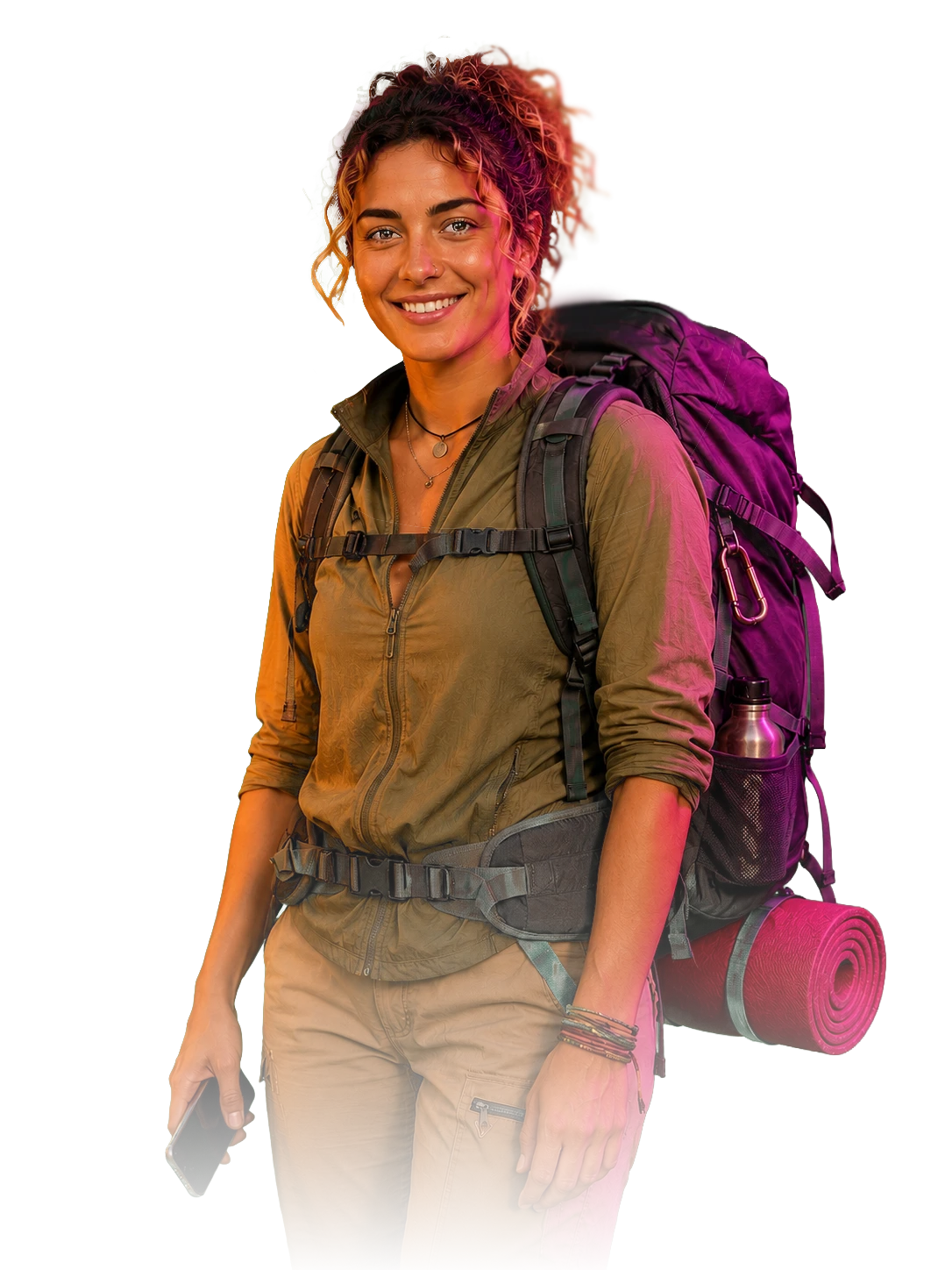 A Couchsurfing traveler